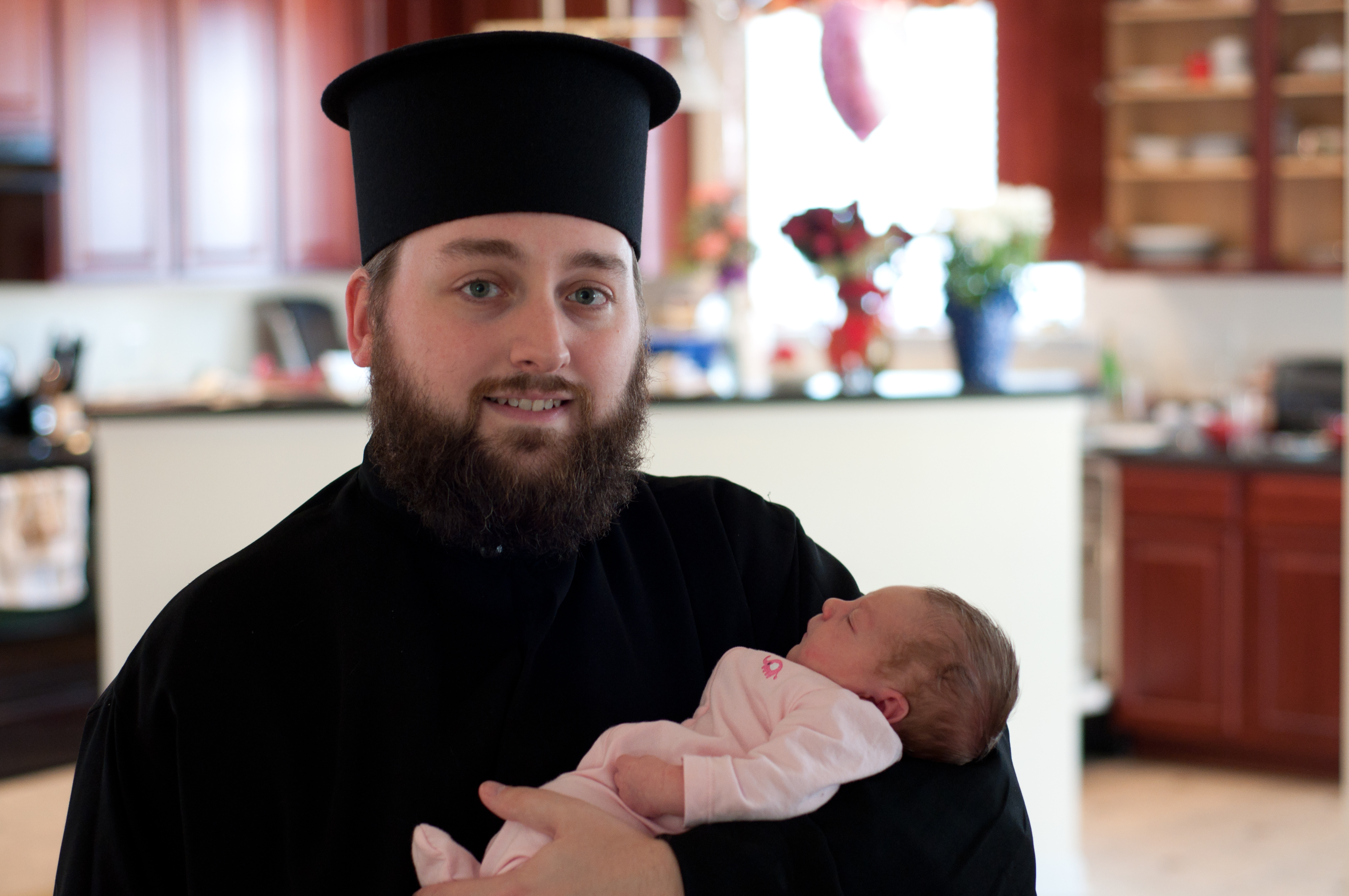 Fr. Anastasios With His Daughter